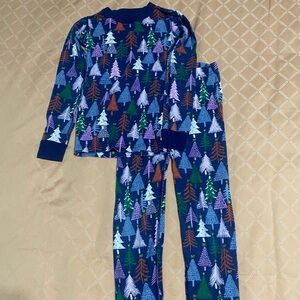 hanna andersson rainbow tree pajama set